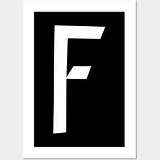 F – Greek Mythology - White Letter F Posters and Art